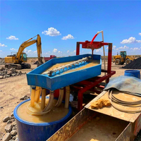 Equipo de prospección de oro a pequeña escala en venta: Kit portátil de prospección fluvial con mesa vibratoria Gemini estriada