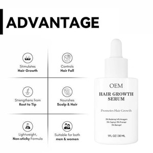 Siero per la Crescita dei <span class=keywords><strong>Capelli</strong></span> con Capixyl e Redensyl, Contro la <span class=keywords><strong>Caduta</strong></span> e Stimolante della Crescita, 30mL - Product Image 6