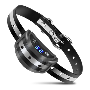 Caliente recargable sonido vibración choque Collar mascota Anti gruñido Collar LED pantalla <span class=keywords><strong>perro</strong></span> dejar de ladrar Collar - Product Image 1