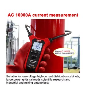 Pince ampèremétrique UT281E+ Red Flex 1000V AC 10000A pour courant de démarrage, fréquence et résistance, compatible avec la pince Flex Clamp - Product Image 4