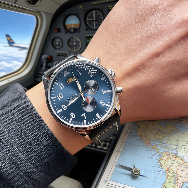 TK AliExpress's best-selling VVC Pilot Portuguese multi-functional automatic mechanical watch men's super luminous wholesale