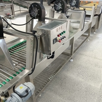 Doorlopende Transportband Luchtdroogmachine Lijn Aardappelchips Koelmachine Riem Met Ventilatoren Lucht Blazen Dehydrator Droge Lucht Blower