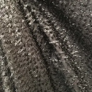 핫 세일 도매 빛나는 짠 100 폴리 에스터 직물 의류/lurex 클립 자카드 직물 드레스