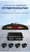 Bosstar usine prix capteur de stationnement diffusion vocale vocale pour voiture universelle étanche LED Radar de recul