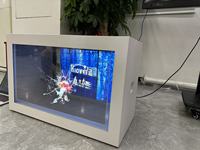 Pantalla LCD Transparente OLED de 55 Pulgadas Directo de Fábrica, Pantalla Publicitaria Digital Inteligente Ultraclara para Tiendas Minoristas y Metro