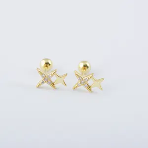 Quality Hot Selling Three Color Available cartilage 925 Silver Piercing