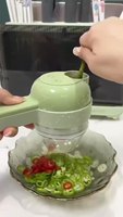 Hachoir Électrique USB Multifonctionnel 1 Pièce en Acier Inoxydable de Haute Qualité pour Légumes, Oignon et Aliments – Mini Hachoir Trancheur