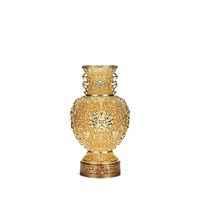 Vase en cuivre chinois de luxe, ornement en filigrane doré, sculpture décorative, décoration pour la maison et le bureau, cadeau d'entreprise haut de gamme