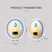 Machine de Bain Hydrogène SPA à Domicile, Générateur d'Eau Hydrogénée de Comptoir 4000PPB, Système de Douche et Baignoire pour Soins de la Peau et Salons de Beauté