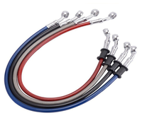 Manguera de Freno de 180 cm, Tubo para Motocicleta, Cable de Freno Hidráulico, Tubo de 10 mm, Manguera Metálica Flexible Corrugada