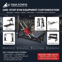 Machine de presse pectorale isolalette à levier double bras, siège et dossier réglables en hauteur, équipement de fitness commercial
