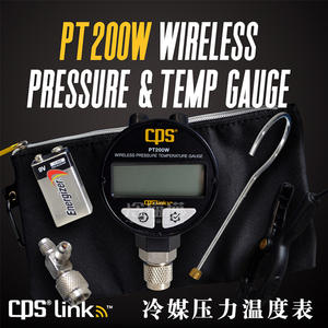 Manómetro de Presión y Temperatura Inalámbrico CPS PT200W, Cabezal de Carga de Refrigerante Digital con Sensor Bluetooth - Product Image 5