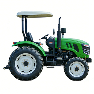 Tracteur agricole 4x4 noir à transmission par engrenages avec boîte de vitesses, niveau de sécurité élevé, machinerie agricole - Product Image 5