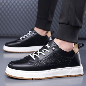 <b>Height</b> <b>Increasing</b> Men's Sneakers Round Toe Microfiber Breathable EVA Midsole Rubber Outsole All Seasons Casual <b>Shoes</b> - Product Image 2
