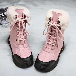 <span class=keywords><strong>Botas</strong></span> de nieve de nuevo estilo de Invierno para <span class=keywords><strong>mujer</strong></span> para caminar al aire libre escalada de campo traviesa impermeable montañismo impermeable PU térmico - Product Image 4