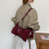 Sac à bandoulière pour femme en PU souple style rétro, multi-poches, sac à main décontracté, vente en gros directe usine