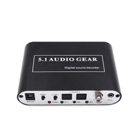Décodeur DTS 5.1 canaux décodage DAC convertisseur audio numérique, sortie Jack 3.5mm, fibre coaxiale, streaming en direct, décodeur vidéo