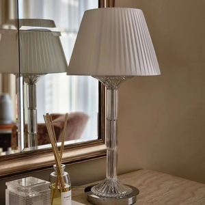 <span class=keywords><strong>Lampe</strong></span> <span class=keywords><strong>de</strong></span> bureau française Mille Nuits Premier, éclairage <span class=keywords><strong>de</strong></span> table en cristal, ampoule LED, abat-jour en lin, E12/E14, protection des yeux, design moderne, pour bureau - Product Image 3