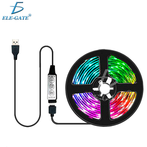 Luces LED RGB ELE-GATE 5050 de 5M con Control USB, Luces de Colores Cambiantes para Auto y Fiestas - Product Image 1