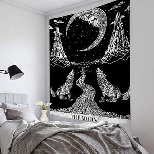 Neuankömmling Polyester Stoff gedruckt Gothic Mandala <span class=keywords><strong>Tarot</strong></span> Wandteppich Wandbehang für Wohnzimmer - Product Image 3