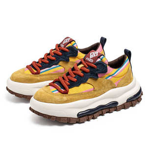 Zapatos de Hombre Modernos y Robustos, Zapatos Deportivos Casuales Transpirables de Malla, Zapatos Deportivos con Cordones para Correr y Caminar - Product Image 3