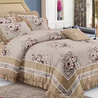 Vente flash - Ensemble de housse de couette de luxe 6 pièces, taille king, ensemble de literie en coton, ensemble de draps en microfibre, housse de couette