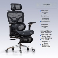 Chaise de bureau confortable en maille avec accoudoirs 3D réglables, idéale pour les longues périodes assises, design ergonomique adapté aux dortoirs, dossier inclinable