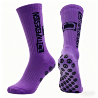 Chaussettes de football athlétiques antidérapantes unisexes pour jeunes, qualité supérieure, impression personnalisée, toutes saisons, standard, terry, haute tige