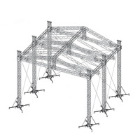Soporte de Lámpara Decorativo Personalizable, Estructura de Techo, Soporte de Exhibición Portátil de Aluminio para Conciertos al Aire Libre