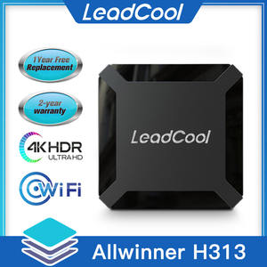 Crystal LEADCOOLH313 Android Box Quad Core ARM Cortex A53 4K smart tv box Android 10.0 compatible con WiFi Reproductor multimedia - Product Image 4