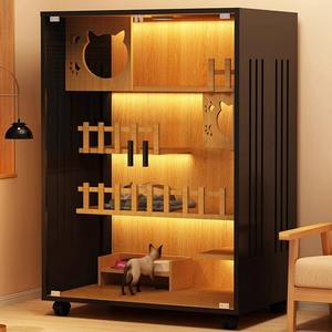 Personnalisable Extra Large Intérieur/Extérieur Cage pour Chat Espace Libre Nid pour Chat Unique Intérieur/Extérieur Chat Vitrine Design Extérieur Chat Villa - Product Image 3