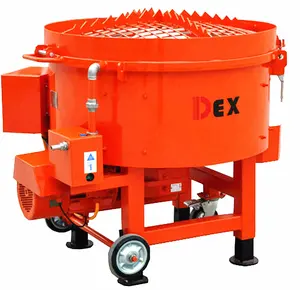 100 Lít MT100 Vữa Khô CƯỠNG BỨC Hành Động Pan Mixer Di Động Pan Mixer