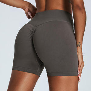 Custom Logo Seamless Scrunch Butt <b>Shorts</b> for <b>Women</b> Gym Yoga Sport Workout Fitness Breathable High Waist Athletic <b>Shorts</b> - Product Image 5