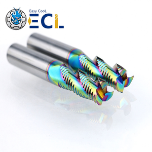 ดอกกัดคาร์ไบด์เคลือบ AlTiN แบบ 3 ฟลุต ยี่ห้อ Easy Cool ความแข็ง HRC55 มุมเกลียว 35 องศา สำหรับงานกัดซีเอ็นซี รับผลิตแบบ ODM OEM รับประกัน 1 ปี - Product Image 2