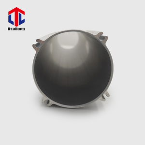 6063 T5 T6 50x50 ekstrüde yuvarlak kare alüminyum alaşımlı profil boruları silindir tüp özel eloksal muhafaza alüminyum yuvarlak kutu - Product Image 6