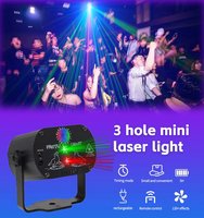 Lumières stroboscopiques DJ activées par le son WUZSTAR - Télécommande 60 motifs pour fêtes, mariages, karaoké et décoration intérieure