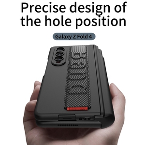 เคส PC แข็งกันกระแทกพร้อมช่องใส่ปากกา,สายรัดข้อมือป้องกันบานพับสำหรับ Samsung Galaxy Z Fold 4 <span class=keywords><strong>Fold4</strong></span> 5G - Product Image 4