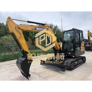 ซานีเครื่องขุด SY55U ขนาด5.5ตัน95% รถขุดขนาดเล็กในฟาร์มขนาดเล็กของแท้ใหม่ผลิตในประเทศจีนเครื่องขุดไฮดรอลิกมือสอง - Product Image 1