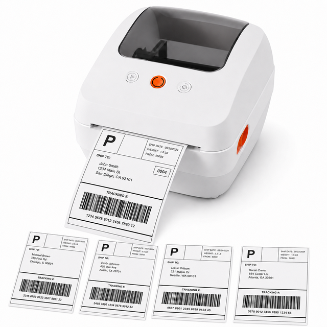 New Product Thermal Label 4x6 Inkless Express Shipping Label Printer 4inches Wireless Address Sticker Printer