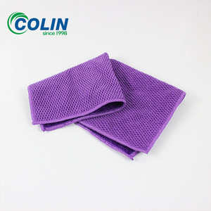 Serviette en fibre jacquard simple face Kotterer, serviette de lavage de voiture en filament de plastique PP à grain de maïs, chiffon - Product Image 2