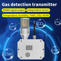 Détecteur de gaz multifonctionnel RONGCE RC8051A cinq-en-un, capteur de formaldéhyde, de dioxyde de carbone et de TVOC, transmetteur industriel RS485 Modbus