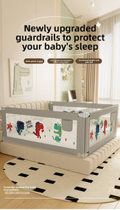 Barrière de sécurité pliable et réglable pour lit bébé, anti-chute, avec tissu respirant, pour tous les types de lits, bébés, nourrissons, enfants - Product Image 6