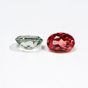 Pierre précieuse saphir ovale de taille libre cultivée en laboratoire, prix d'usine Goldleaf, pour bijoux - Product Image 4