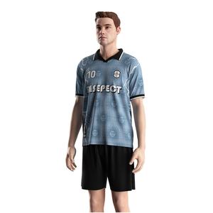 เสื้อฟุตบอลสำหรับผู้ชาย ชุดฝึกซ้อมฟุตบอล เสื้อฝึกซ้อม ชุดยูนิฟอร์ม ลายศิลปะดวงอาทิตย์ ออกแบบโลโก้และหมายเลขได้เอง - Product Image 2