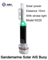 Sandemarine Pro W220 pelacak AIS, peralatan navigasi tahan lama antena bawaan 10W untuk pemilik pengiriman