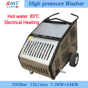 New 250bar 380V 7.5kW Electrical Heating Industrial Hot Water Jet Cleaning Gun Oil Stain Removal High Surface Water Jet Cleaning - Product Image 3
