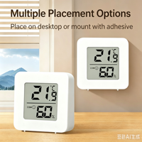 Room Thermometer Wall Mounted Wet Dry Display Measuring Instrument High Precision Electronic Indoor Temperature Humidity Meter