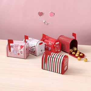 Boîte aux lettres en fer blanc personnalisable Boîte en fer blanc de qualité alimentaire Bonbons Chocolat Biscuits Boîtes en métal recyclables Lettres pour emballage cadeau - Product Image 4