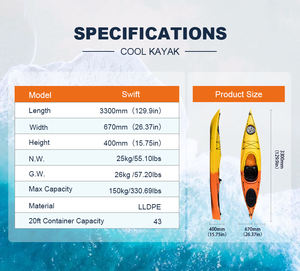 चीन में बैठने canoa समुद्र मिलकर कश्ती नाव पतवार प्रणाली और पेडल पैर के साथ 3.3m hoby - Product Image 3