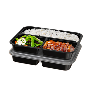 Lò vi sóng BPA free takeout container thực phẩm bao bì lưu trữ và container dùng một lần 2/3/4/5 ngăn Bento Hộp Ăn Trưa - Product Image 1